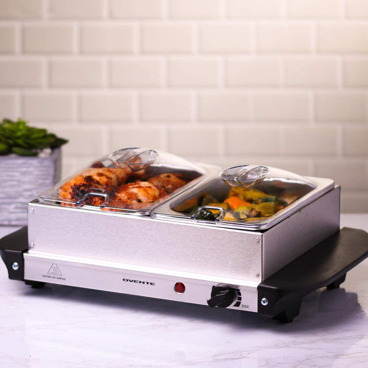 Food Warmer Buffet Electric Server Bain Marie Stainless Steel 2.5L 3